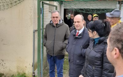 Il governatore Rossi in visita all’impianto di Sagginale